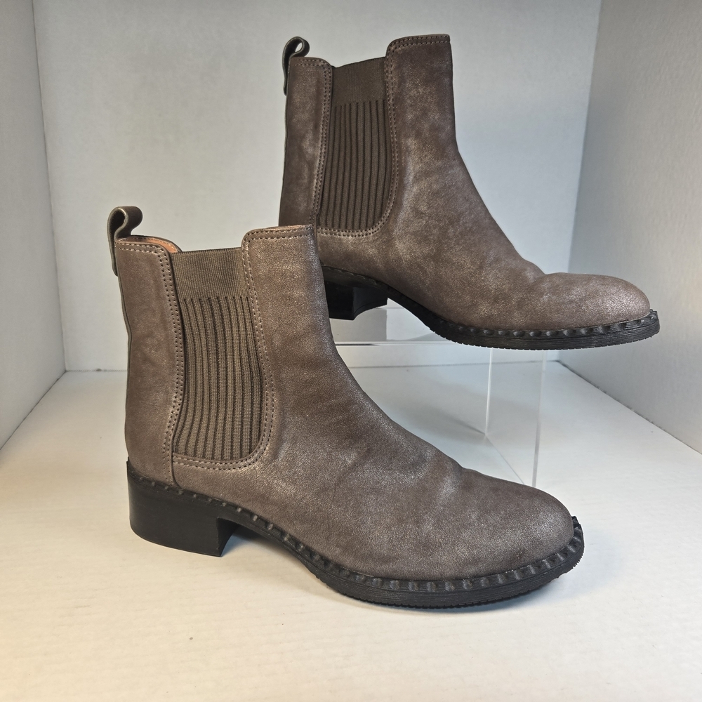Gentle Souls By Kenneth Cole Brown Mineral Benton Elastic Chelsea Boots Sz 9M